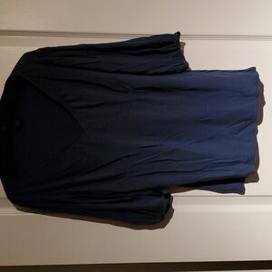 Calvin Klein jeans extra large tea 3/4 length sleeves ruching at the waist.